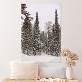 Canvas Schilderij Snowy Trees