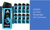 Adidas Douchegel Icedive - Voordeelverpakking 9 x 250 ML ** Beste Koop **