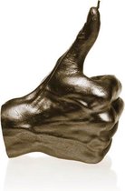 Brons gelakte Candellana figuurkaars, design: Hand OKAY Hoogte 17,5 cm (30 uur)