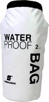 Waterdichte Tas 2L - Ideaal voor Zwemmen, Raften, Vissen, Boarding, Kajakken, Rivier Trekking, Drijvend Zeilen en Opslag - Drybag - Waterbestendig - Wit