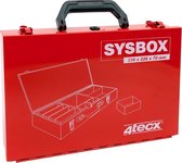 4Tecx Sysbox 335X230X70mm Rood 13-Vaks