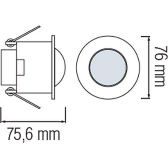 Bewegingssensor - V-tac VT-8029 PIR PLAFONDSENSOR  - Inbouw Rond - Mat Wit Kunststof - 360° - Merkloos