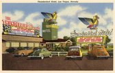 Thunderbird Hotel, Las Vegas, Nevada - Vintage Foto, Kunst Afdruk