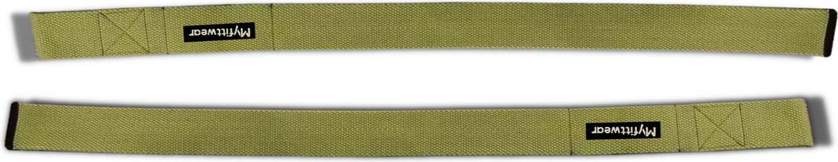 Myfittwear - Lifting straps groen - Sport accesoires - Verbeteren van grip en kracht - Hoogwaardige kwaliteit