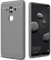 Geborstelde TPU Cover - Huawei Mate 10 Pro - Grijs