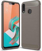 Asus Zenfone 5Z (ZS620KL) - Geborstelde TPU Cover - Grijs