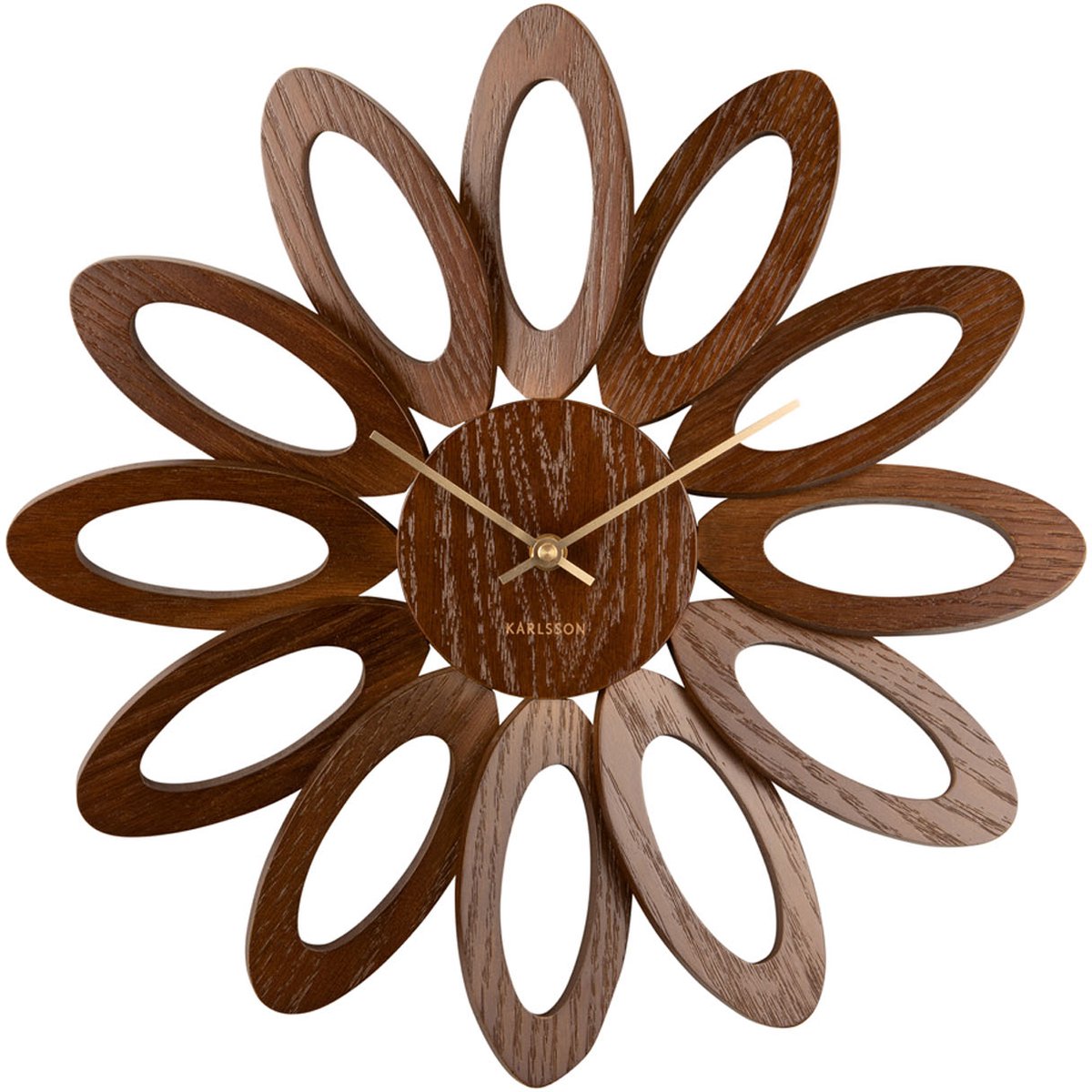 Karlsson - Wandklok Pure Bold - Licht hout- 30cm | Leen Bakker