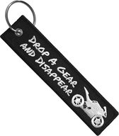 Drop A Gear And Disappear - Sleutelhanger - Motor - Scooter - Auto - Universeel - Accessoires