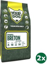 2x3 kg Yourdog epagneul breton volwassen hondenvoer