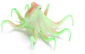 Nobleza Fluorescerende octopus aan draad - Aquariumdecoratie - Aquariuminrichting - Aquariumornament - Dierlijk ornament aquarium - Octopus voor aquarium - Rubber - Groen