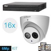 IP kit 16x Full HD 6MP Eyeball cameraset