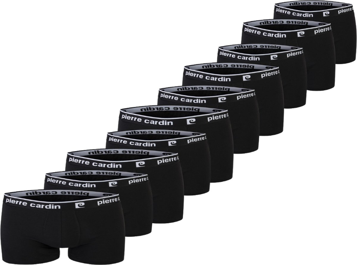 Pierre Cardin - Heren Boxershorts 10-Pack - Zwart - katoen - Maat XXL
