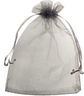 Organza Zakjes (13 x 18 cm) Silver Grey (20 Stuks)