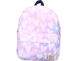 foto van Milky Kiss Clever Girls Rugzak - Schooltas meisje - Multi - Hartjes