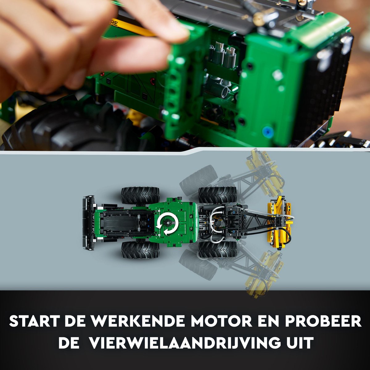 LEGO Technic John Deere 948L-II Skidder Voertuig Bouwpakket - 42157 – foto 2
