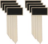 Cepewa Emporte-pièces ardoises/tableaux noirs sur bâtonnets - 8x - 21 cm - Etiquettes potager