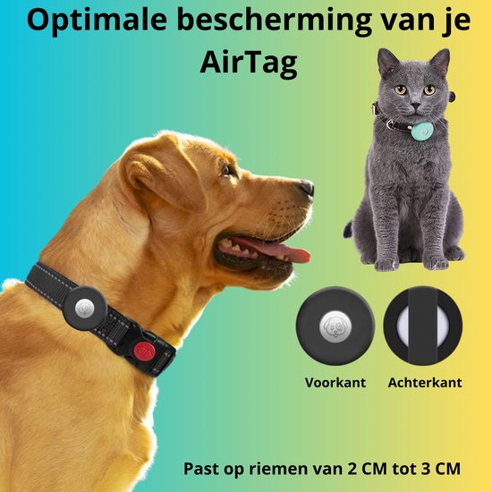 Halsbandhouder AirTag Kat Hond Geschikt voor Apple Air Tag GPS