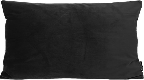 Sierkussen Velvet Zwart Long | 30 x 50 cm | Velvet/Polyester