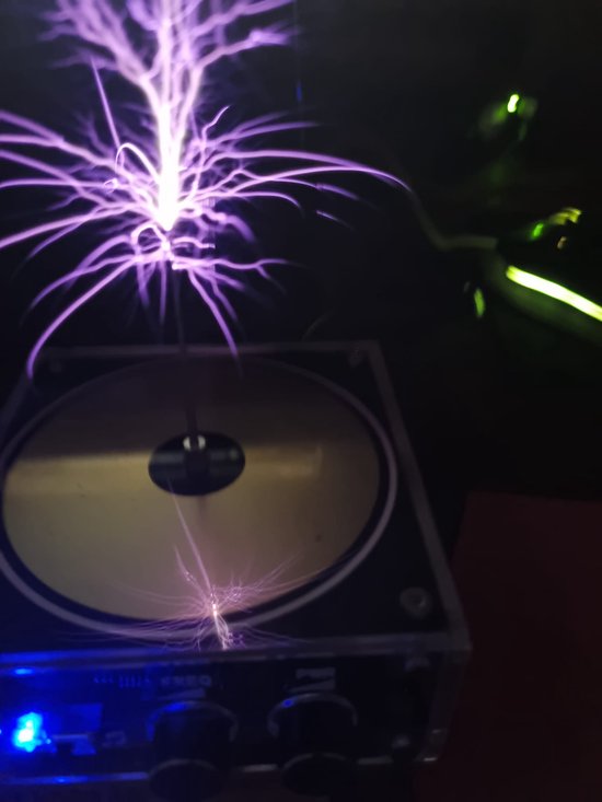 Tesla Coil - Tesla Coil Music - Tesla Coil Speaker - Muziek Speaker - Bluetooth - Verstelbare Bliksem - Elektrische Speaker van ByteZone — afbeelding 2