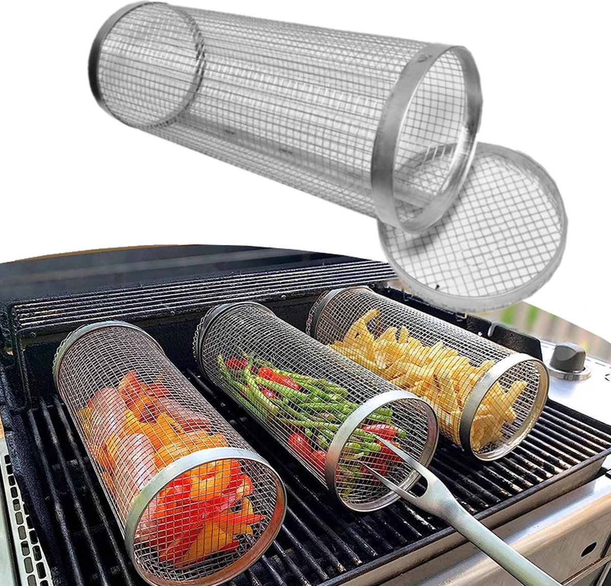BBQ grillmand rond 30x10 cm – rooster grillrooster barbecue mat ...