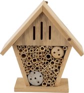 Vlinderhuis/bijenhuis/wespenhotel voor insecten 19 cm - Tuindecoratie - Diervriendelijk - Hotel/huisje voor insecten - Bijenhuis/vlinderhuis/lieveheersbeestjehuis