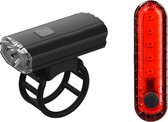Fietsverlichting Set- Led Set- 150 lm Voorlamp- 60 lm Achterlamp- Fietslicht - USB - Oplaadbaar - Compact - Waterdicht - Lampset fiets