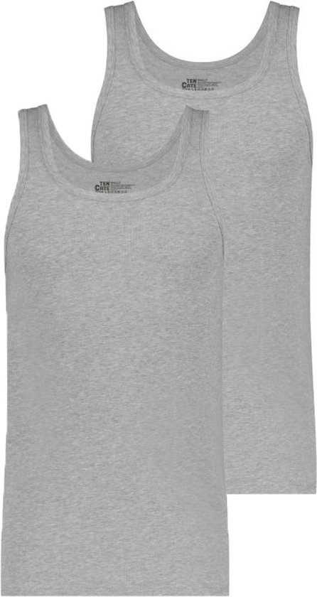 Twee lichtgrijze singlets op elkaar.