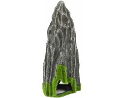 Aquariumornament - Decoratie aquarium - Rots met mos - 10x27x6 cm