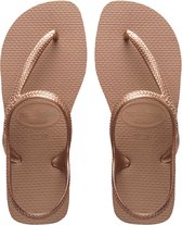 Slippers Havaianas Tongs Flash Urban Couleur or rose Taille: 39/40
