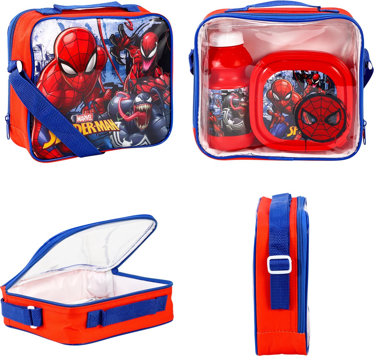 SPIDER-MAN Lunch bag avec boîte à lunch et tasse Spiderman