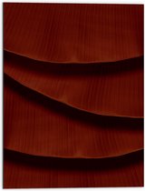 Dibond - Textuur in Rode Opgestapelde Bladeren - 60x80 cm Foto op Aluminium (Wanddecoratie van metaal)