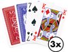 Afbeelding van het spelletje In Round Speelkaarten 6 Decks / Stokken – 3 Sets – Stok Speel Kaarten – Spelkaarten – voor Volwassen en Kinderen – Pokerkaarten – Kaart Spel / Kaartspel Set – Pestkaarten – Poker / Blackjack / Pesten – Rood / Blauw
