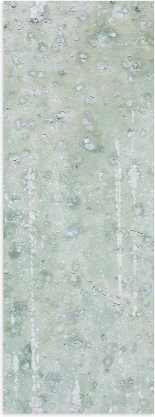 Poster Glanzend – Textuur op Groene Plaat - 20x60 cm Foto op Posterpapier met Glanzende Afwerking