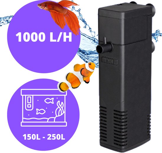 Aquariumfilter 1000L/H 150L-250L – Aquarium filter pomp – Zuurstofpomp