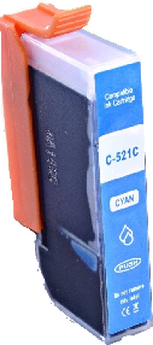 Pcman Canon Huismerk CLI-521 Cyaan