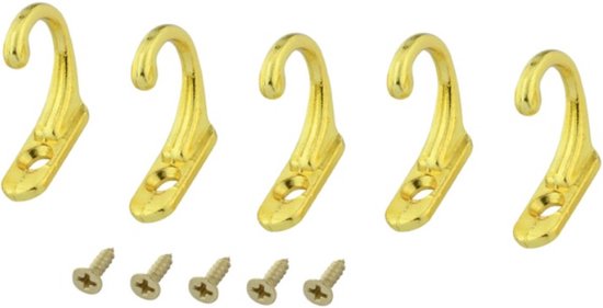 15 stuks haken, mini-jashaken, sleutelhaken, zinklegering, kledinghaken