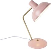 QAZQA milou - Moderne Bureaulamp - 1 lichts - H 380 mm - Roze -  Woonkamer | Slaapkamer | Keuken