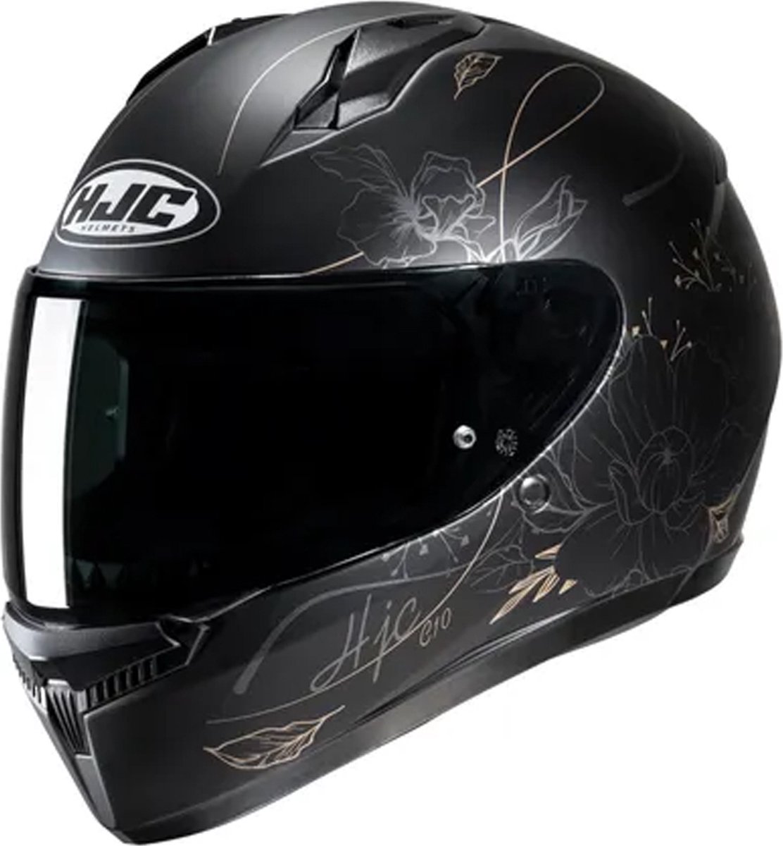 Hjc C10 Epik Black Mc9Sf Full Face Helmets XS - Maat XS - Helm
