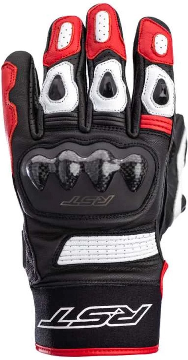 RST Freestyle 2 Ce Mens Glove Black White Red 8 - Maat 8 - Handschoen