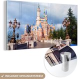 MuchoWow® Glasschilderij - China - Kasteel - Disney - 80x40 cm - Acrylglas Schilderijen - Foto op Glas