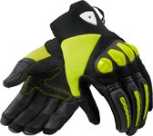 Rev'it! Gloves Speedart Air Black Neon Yellow L - Maat L - Handschoen