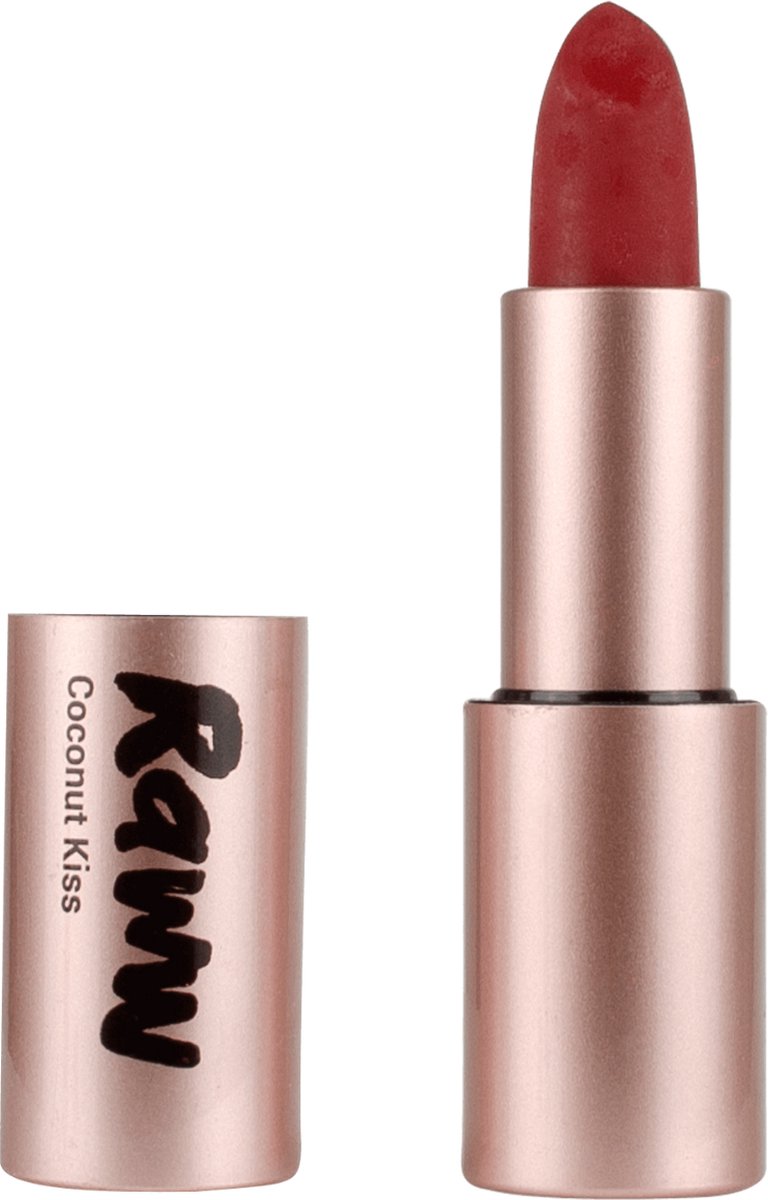 RAWW - Coconut Kiss Lipstick - Candy Apple - 100% Natuurlijk - Verzorgend - Doordrenkt met superfoods - Alle huidtypes - Dierproefvrij