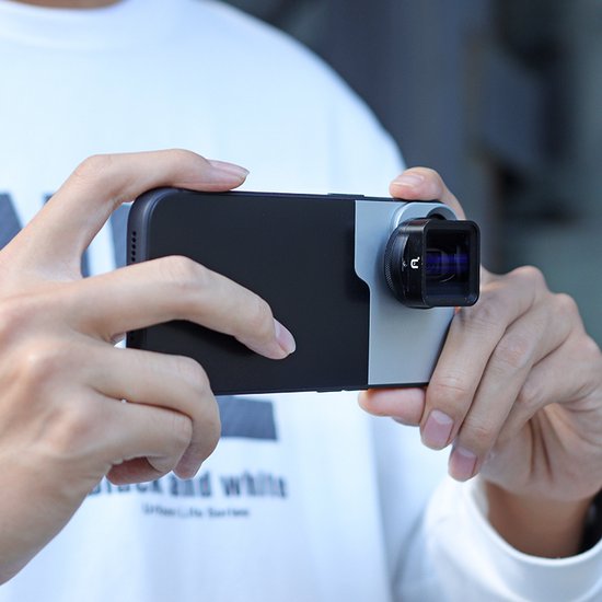 Custodia MOJOGEAR In Carbonio Per IPhone 15 Con Filettatura 17mm | Supporto Per Obiettivi Esterni Ulanzi, Sandmarc, Kase | Protezione Antiurto