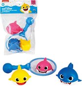 Ensemble de 3 jouets de bain Bébé Shark avec épuisette