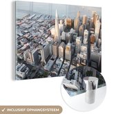 MuchoWow® Glasschilderij - San Francisco - Skyline - Steden - 150x100 cm - Acrylglas Schilderijen - Foto op Glas