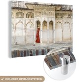 MuchoWow® Glasschilderij 150x100 cm - Schilderij acrylglas - Kloosters in India - Foto op glas - Schilderijen
