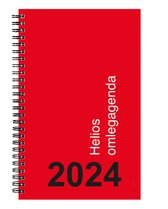 Bekking & Blitz - Agenda 2024 - Helios omlegagenda 2024 - Zakagenda 2024 - Spiraal gebonden - Voorzien van afscheurbare perforatiehoeken - 1 week per 2 pagina's - Jaarplanners 2024 en 2025 inbegrepen - Met ruimte voor notities