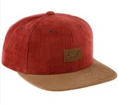 Reell 6 panel Suede cap snapback Irregular Red