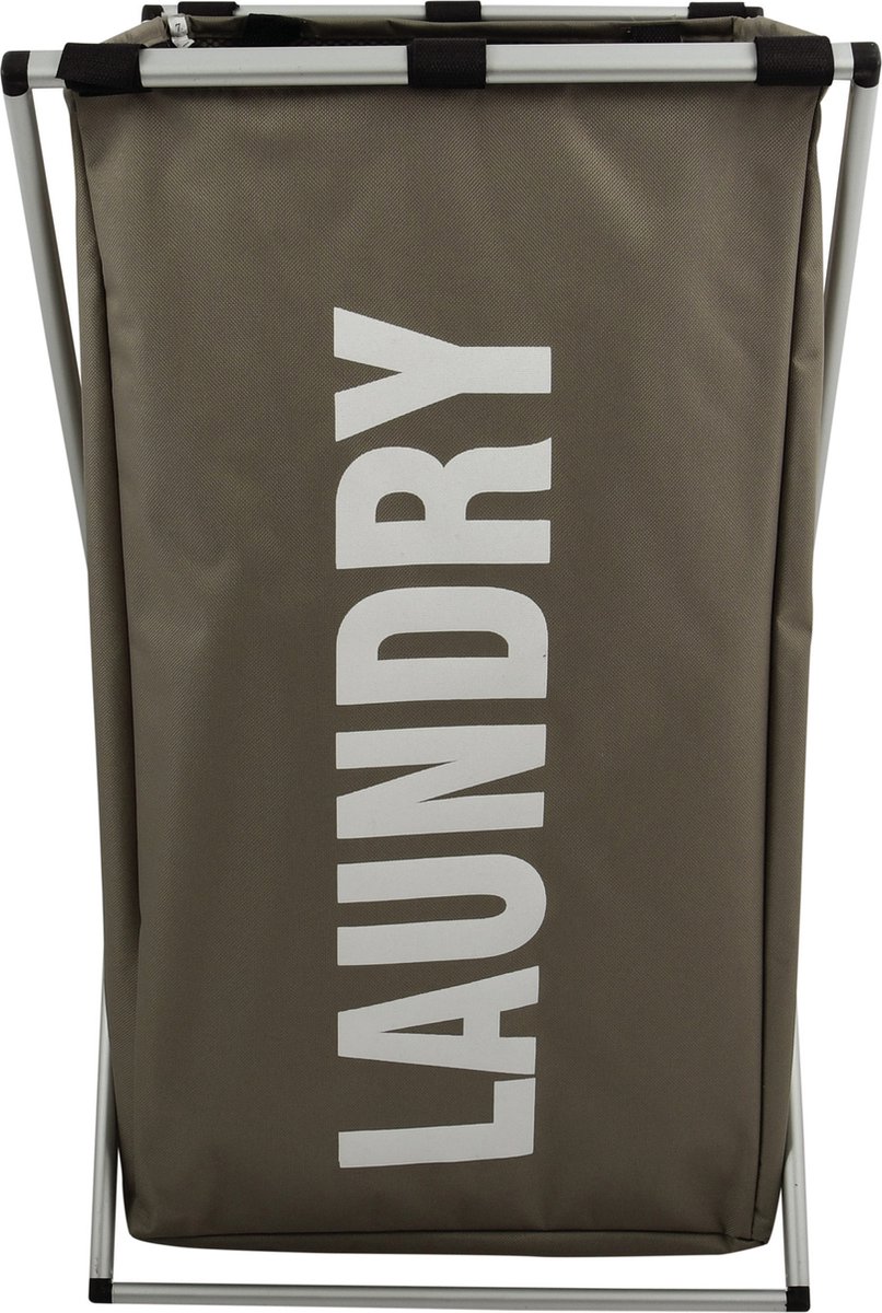 Goedkoopste MSV Wasmand Profi- 1x opvang waszak - 65 liter compartiment - 38 x 35 x 57 cm - aluminium frame