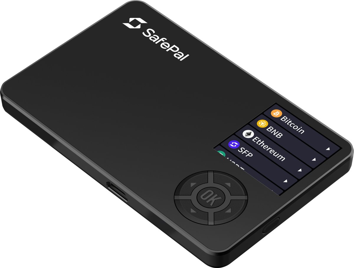 SafePal S1 - hardware wallet - Bitcoin, Ethereum, ERC20 en nog veel meer - iPhone & Android - Safepal